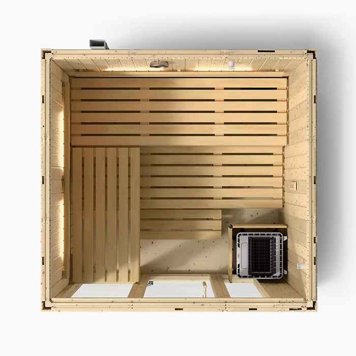 Kohler C1 Five-Person Indoor Sauna - Scandinavian Spruce | K-39166-1FNC-SPS