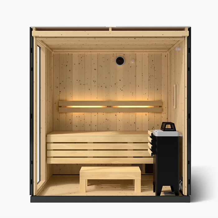 FERO Heater Kohler C1 Three-Person Indoor Sauna - Graphite Grey | K-39951-1FNC-SPS