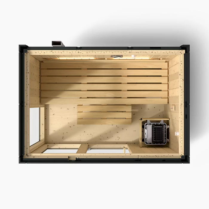 FERO Heater Kohler C1 Three-Person Indoor Sauna - Graphite Grey | K-39951-1FNC-SPS