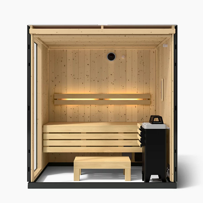 Kohler C1 Three-Person Indoor Sauna Without Floor - Graphite Grey | K-39951-0FNC-SPS