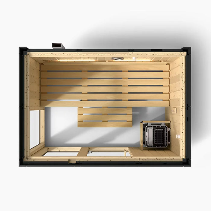 Kohler C1 Three-Person Indoor Sauna Without Floor - Graphite Grey Without Floor | K-39951-0FNC-SPS