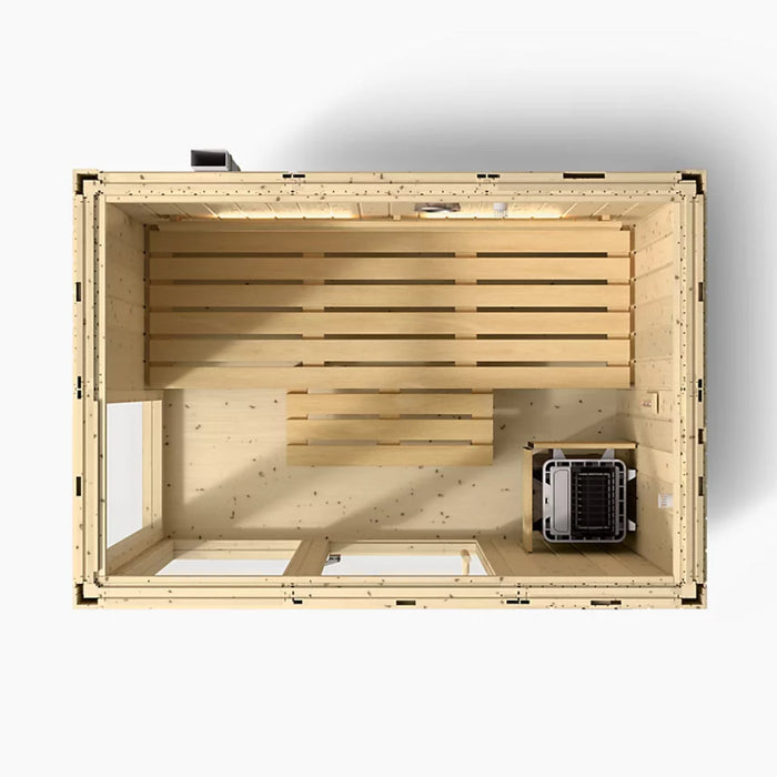 Fero Heater Kohler C1 Three-Person Indoor Sauna - Scandinavian Spruce | 38441-1FNC-SPS