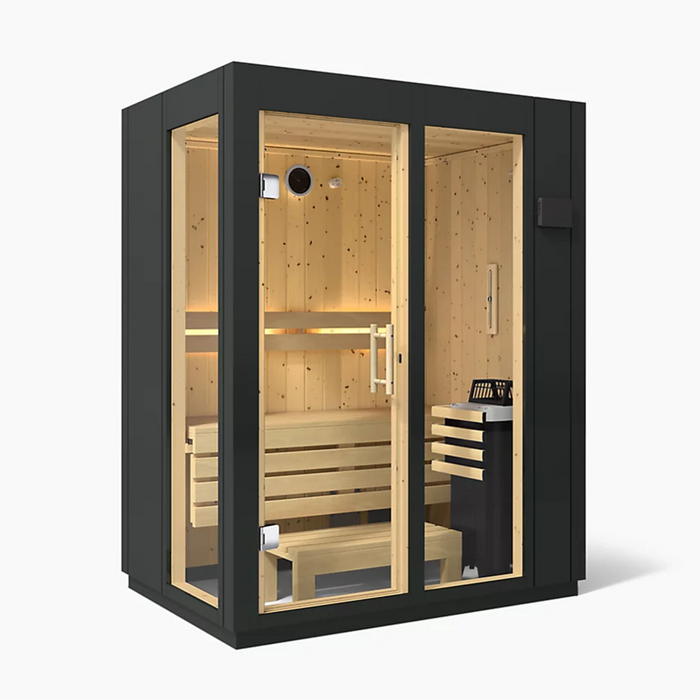 Kohler C1 Two-Person Indoor Sauna - Graphite Grey | K-39963-0FNC-CGS