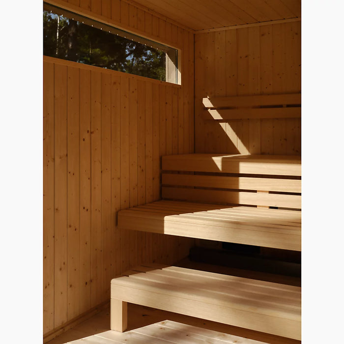 Kohler C2 Five-Person Outdoor Sauna - Weathered Grey Spruce | K-40045-1FNC-WGS