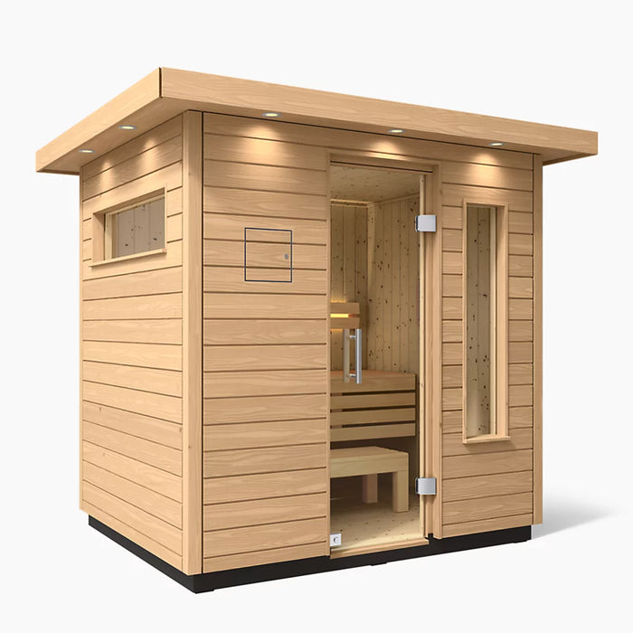 Kohler C2 Three-Person Outdoor Sauna - Douglas Fir | K-39167-1FNC-DFS