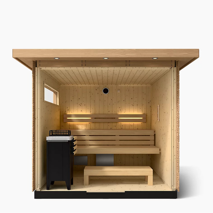 Kohler C2 Five-Person Outdoor Sauna - Douglas Fir | K-39188-1FNC-DFS