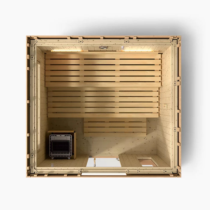 Kohler C2 Five-Person Outdoor Sauna - Douglas Fir | K-39188-1FNC-DFS