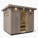 Kohler C2 Five-Person Outdoor Sauna - Weathered Grey Spruce | K-40045-1FNC-WGS