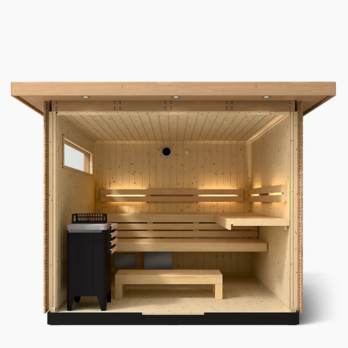 Kohler C2 Six-Person Outdoor Sauna - Douglas Fir | K-39189-1FNC-DFS