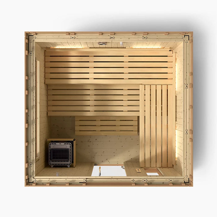 Kohler C2 Six-Person Outdoor Sauna - Douglas Fir | K-39189-1FNC-DFS