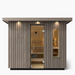 Kohler C2 Six-Person Outdoor Sauna - Weathered Grey Spruce | K-40046-1FNC-WGS