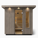 Kohler C2 Three-Person Outdoor Sauna - Weathered Grey Spruce | K-40044-1FNC-WGS