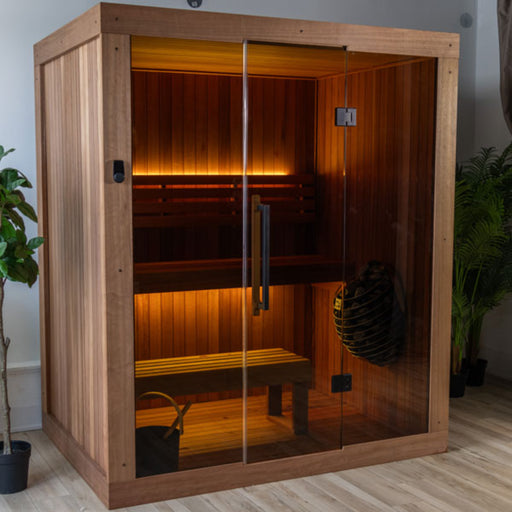 Leisurecraft CT Element Loft 3-Person Traditional Indoor Sauna