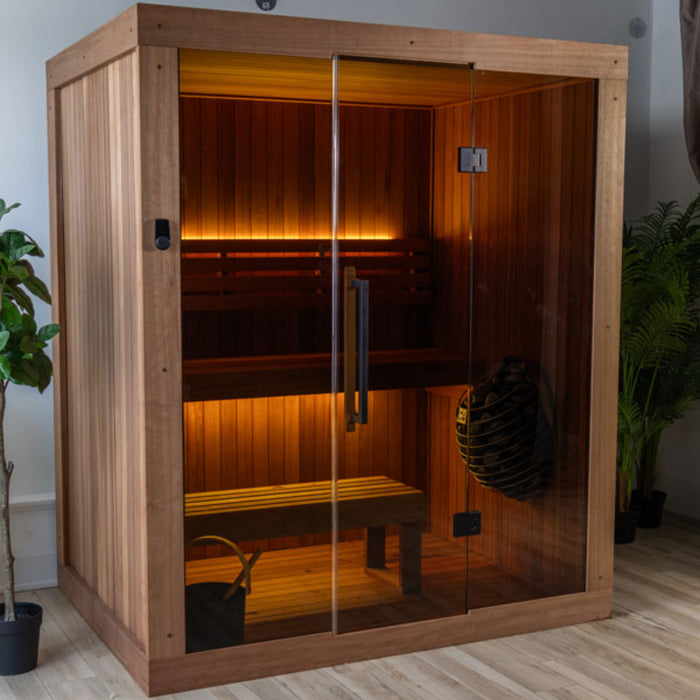 Leisurecraft CT Element Loft 3-Person Traditional Indoor Sauna