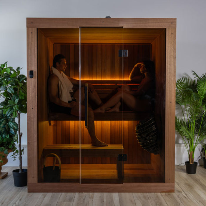 Leisurecraft CT Element Loft 3-Person Traditional Indoor Sauna