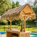 Leisurecraft Southern Fantasy Tiki Bar Palm Thatch Roof | CT3672N