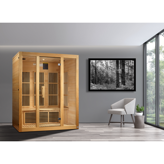 Maxxus Bellevue 3-Person Low EMF FAR Infrared Sauna 2