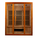 Maxxus Alpine Dual Tech 3-Person Corner Low EMF FAR Infrared Sauna 1