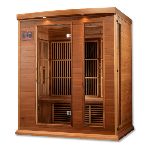 Maxxus Red Cedar 3-Person Low EMF Far Infrared Sauna | MX-K306-01 CED