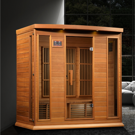 Maxxus Red Cedar 4-Person  Near Zero EMF FAR Infrared Sauna 2