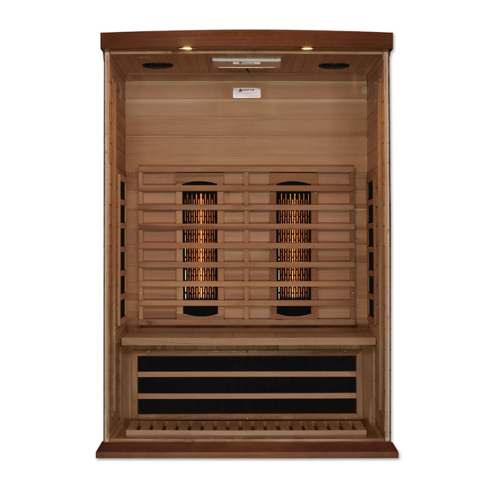 Maxxus Red Cedar 2-Person Full Spectrum Near Zero EMF FAR Infrared Sauna 4