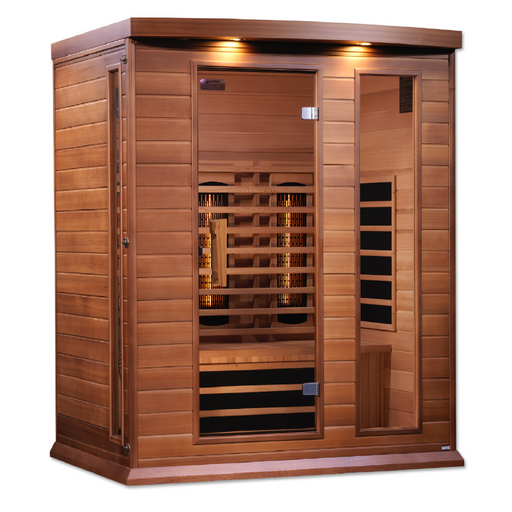 Maxxus Red Cedar 3-Person Full Spectrum Near Zero EMF FAR Infrared Sauna 3