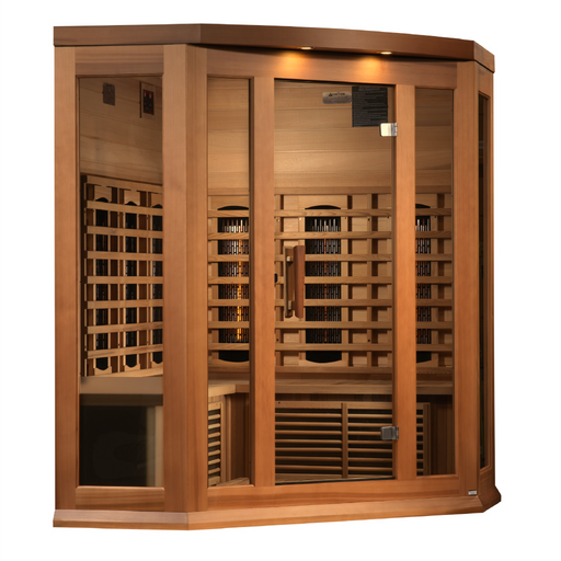 Maxxus 3-Person Corner Full Spectrum Infrared Sauna | MX-M356-01-FS CED