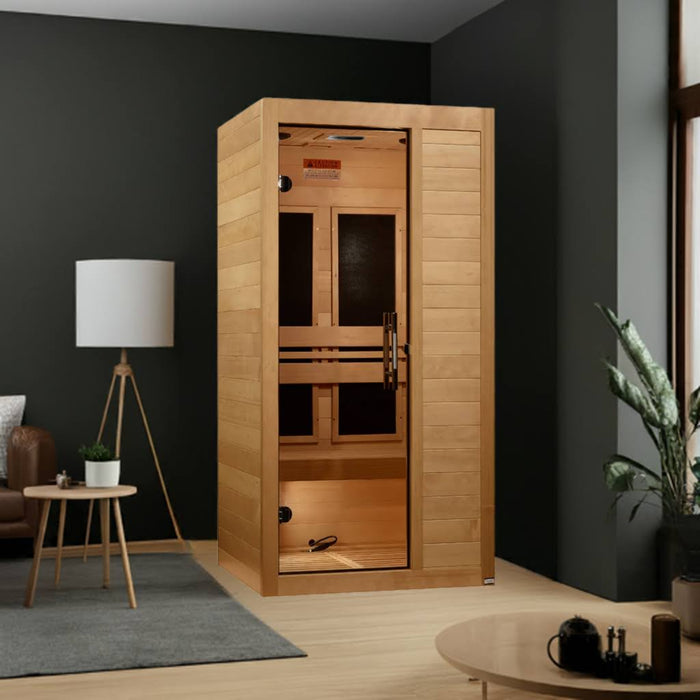 Maxxus S-Line 1-Person Ultra Low EMF Far Infrared Sauna | MX-S106-01 -ULEMF