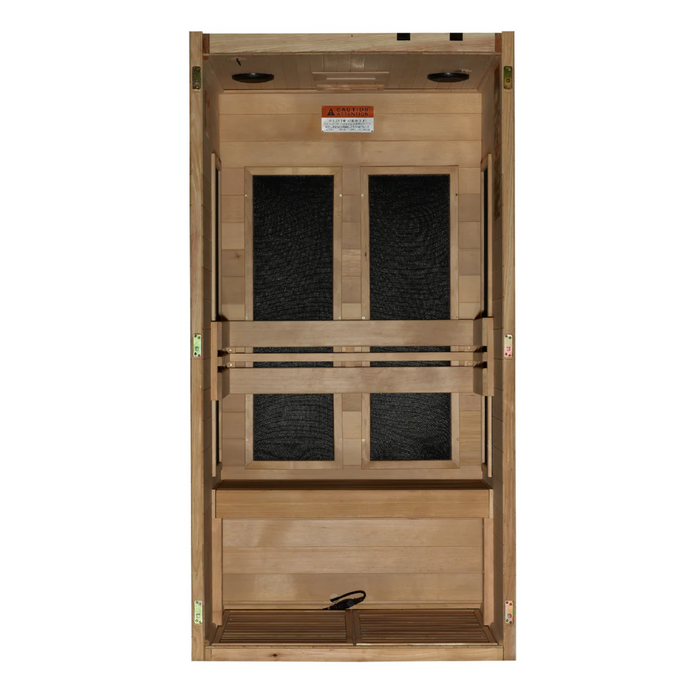 Maxxus S-Line 1-Person Ultra Low EMF Far Infrared Sauna | MX-S106-01 -ULEMF