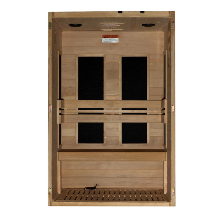 Maxxus S-Line 2-Person Ultra Low EMF Far Infrared Sauna | MX-S206-01 -ULEMF