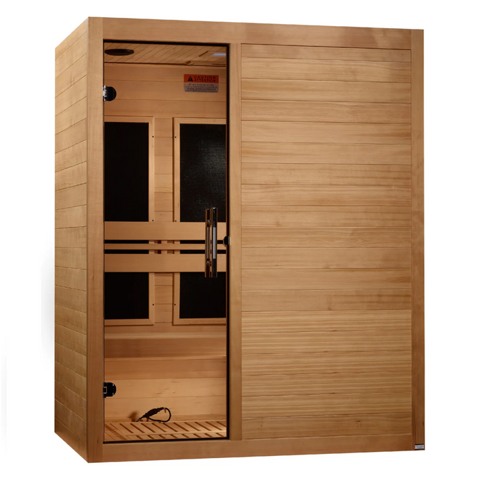 Maxxus S-Line 3-Person Ultra Low EMF Far Infrared Sauna | MX-S306-01 -ULEMF