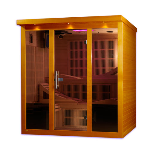 Dynamic Monaco 6-Person Ultra Low EMF Far Infrared Sauna | DYN-6996-01 Elite