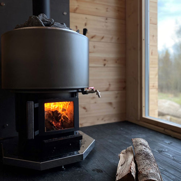Narvi Luosto VS Wood Burning Sauna Stove with Water Tank