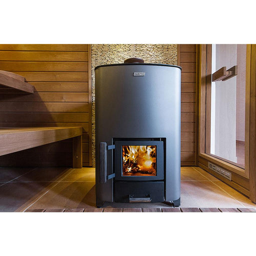 Narvi NC Black Wood Burning Heater 2