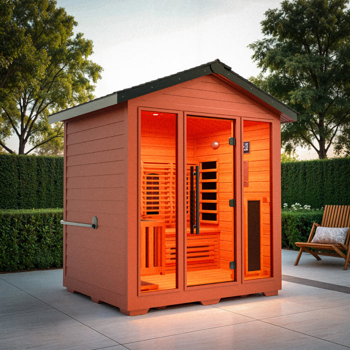 Medical Nature 7 3-4 Person Outdoor Hybrid Sauna | nature7g4p