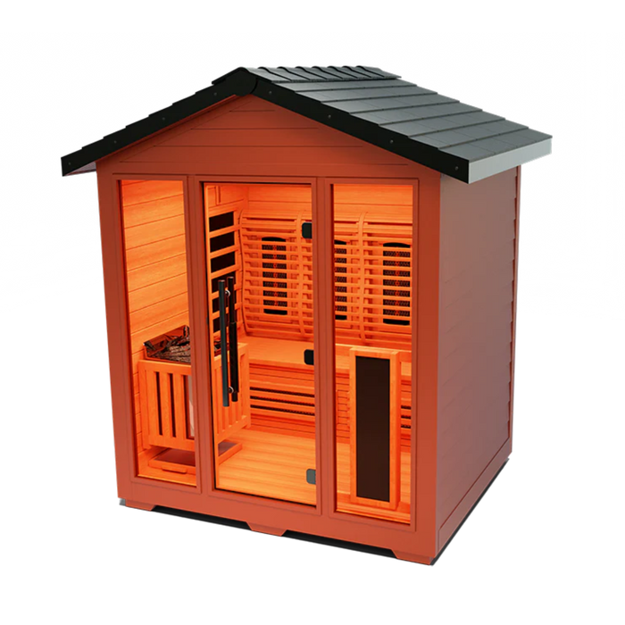 Medical Nature 7 3-4 Person Outdoor Hybrid Sauna | nature7g4p