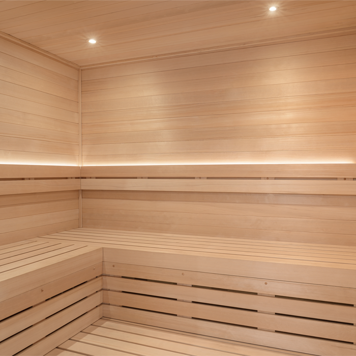 ProSaunas 1-Zone Dimmable White LED Sauna Light Strip Kit — Wi-Fi + Wireless Control, Waterproof
