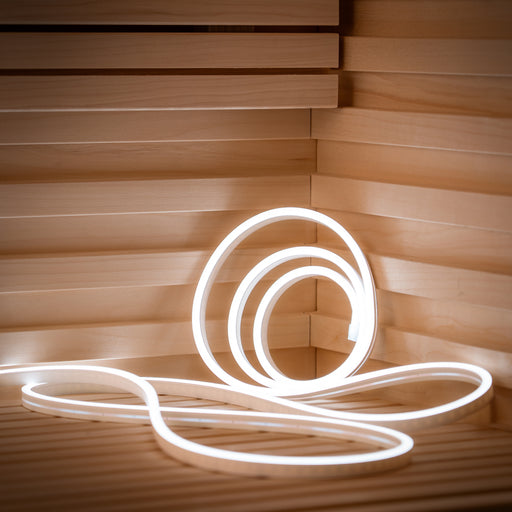 ProSaunas 1-Zone Dimmable White LED Sauna Light Strip Kit — Wi-Fi + Wireless Control, Waterproof