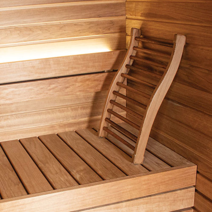PROSAUNAS S-Shaped Ergonomic Backrest - Cedar