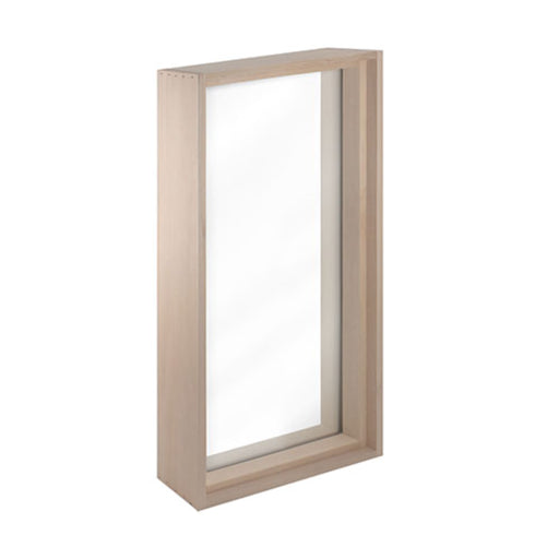 ProSaunas Hemlock Framed Sauna Window — 16" x 30" Dual Pane Tempered Glass