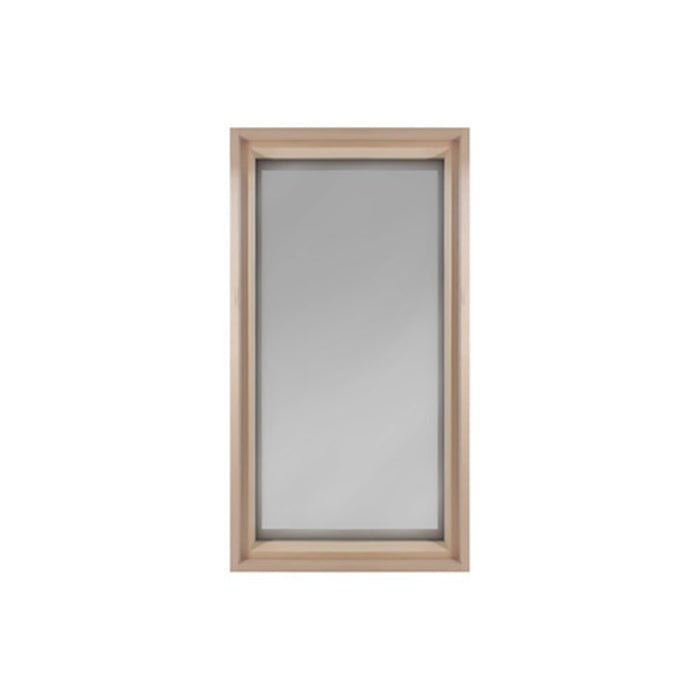 ProSaunas Hemlock Framed Sauna Window — 16" x 30" Dual Pane Tinted Glass