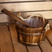 ProSaunas 1-Gal Spruce Sauna Bucket with Rope Handle and Ladle