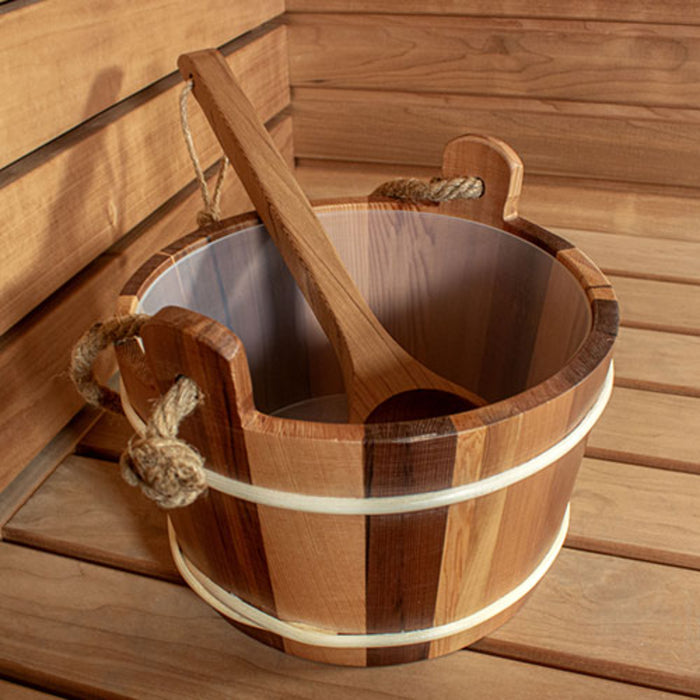 ProSaunas 4L Sauna Bucket & Ladle - Cedar