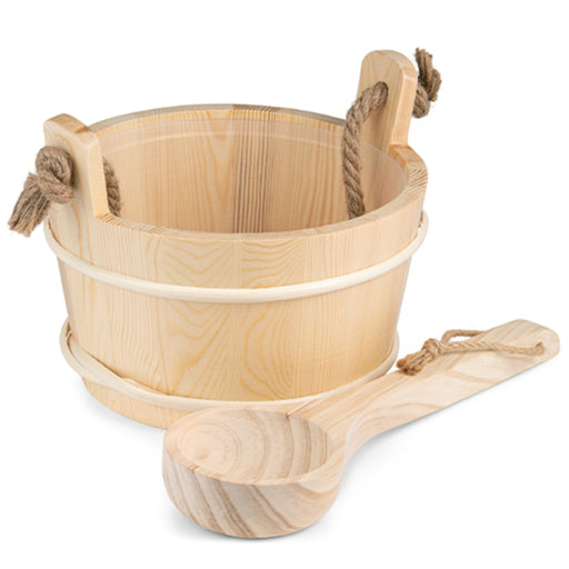 ProSaunas 4L Sauna Bucket & Ladle - Pine