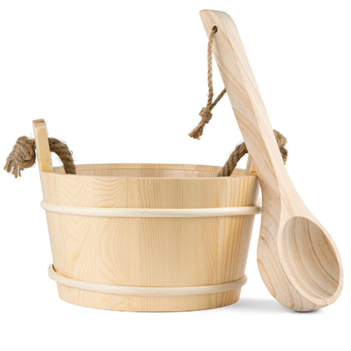 ProSaunas 4L Sauna Bucket & Ladle - Pine