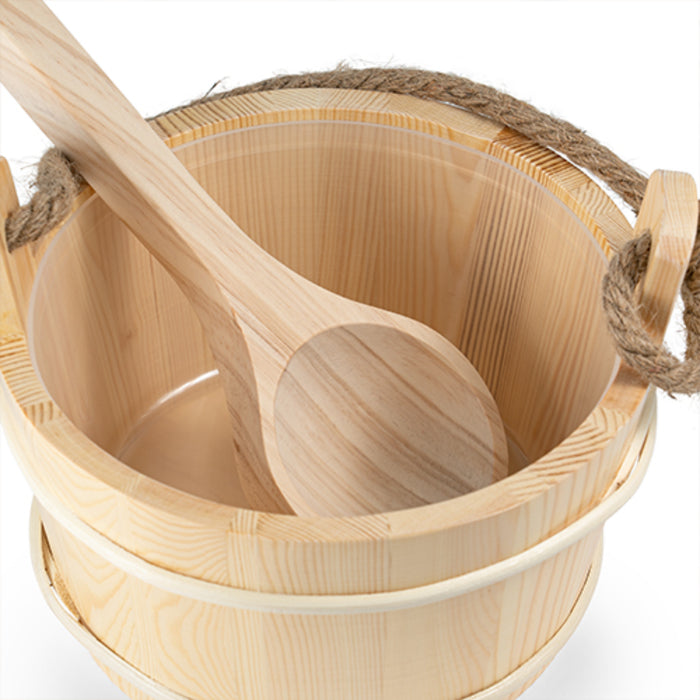 ProSaunas 4L Sauna Bucket & Ladle - Pine