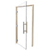 ProSaunas Aspen ADA Prehung Sauna Door — 36" × 81" Clear Tempered Glass