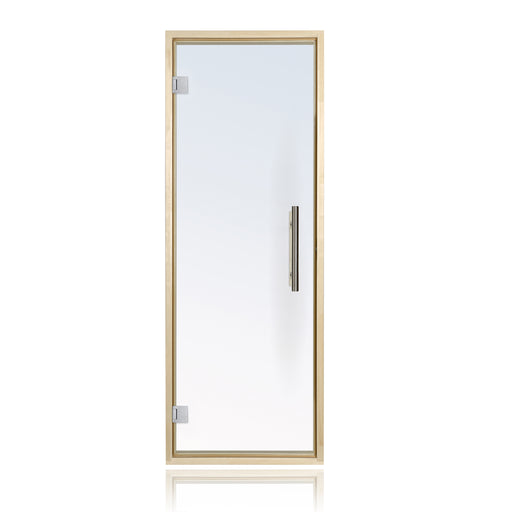 ProSaunas Aspen Prehung Sauna Door — 24" × 73" Clear Tempered Glass