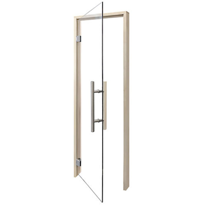 ProSaunas Aspen Prehung Sauna Door — 24" × 81" Clear Tempered Glass