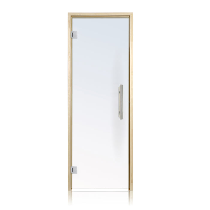 ProSaunas Aspen Prehung Sauna Door — 24" × 81" Clear Tempered Glass